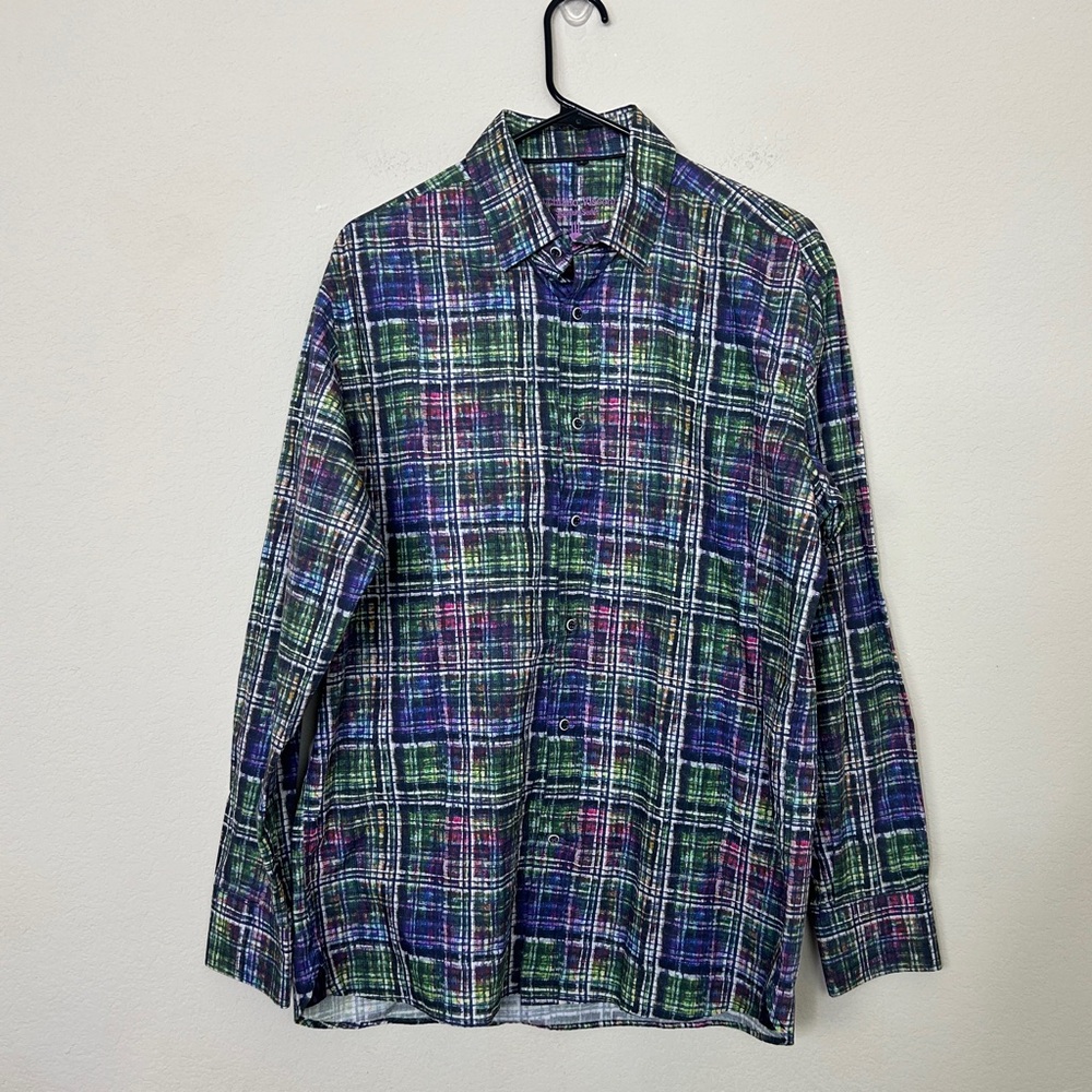 Luchiano Visconti Limited Edition Mens Multi-Color Button Down | Sz L
